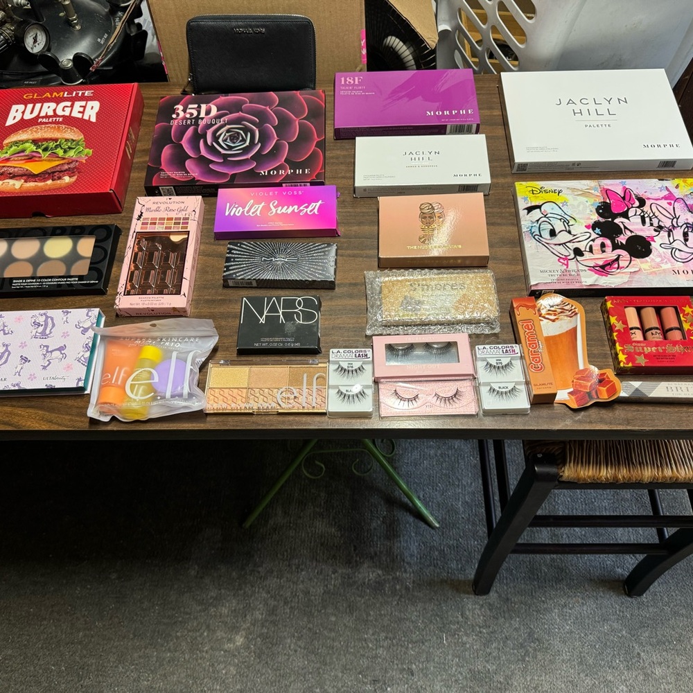 Makeup Collection with Various Palettes and Sets